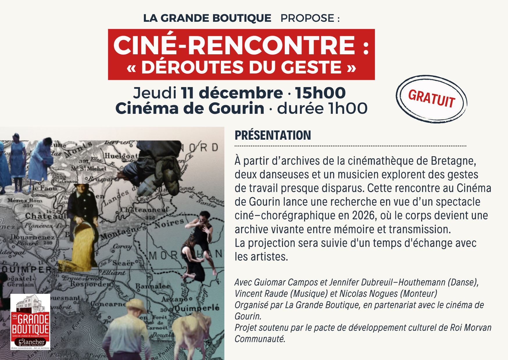 CINÉ-RENCONTRE : DÉROUTES DU GESTE